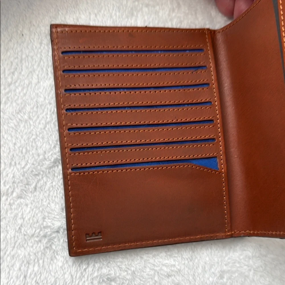Brown Leather Wallet with Minimalist Design